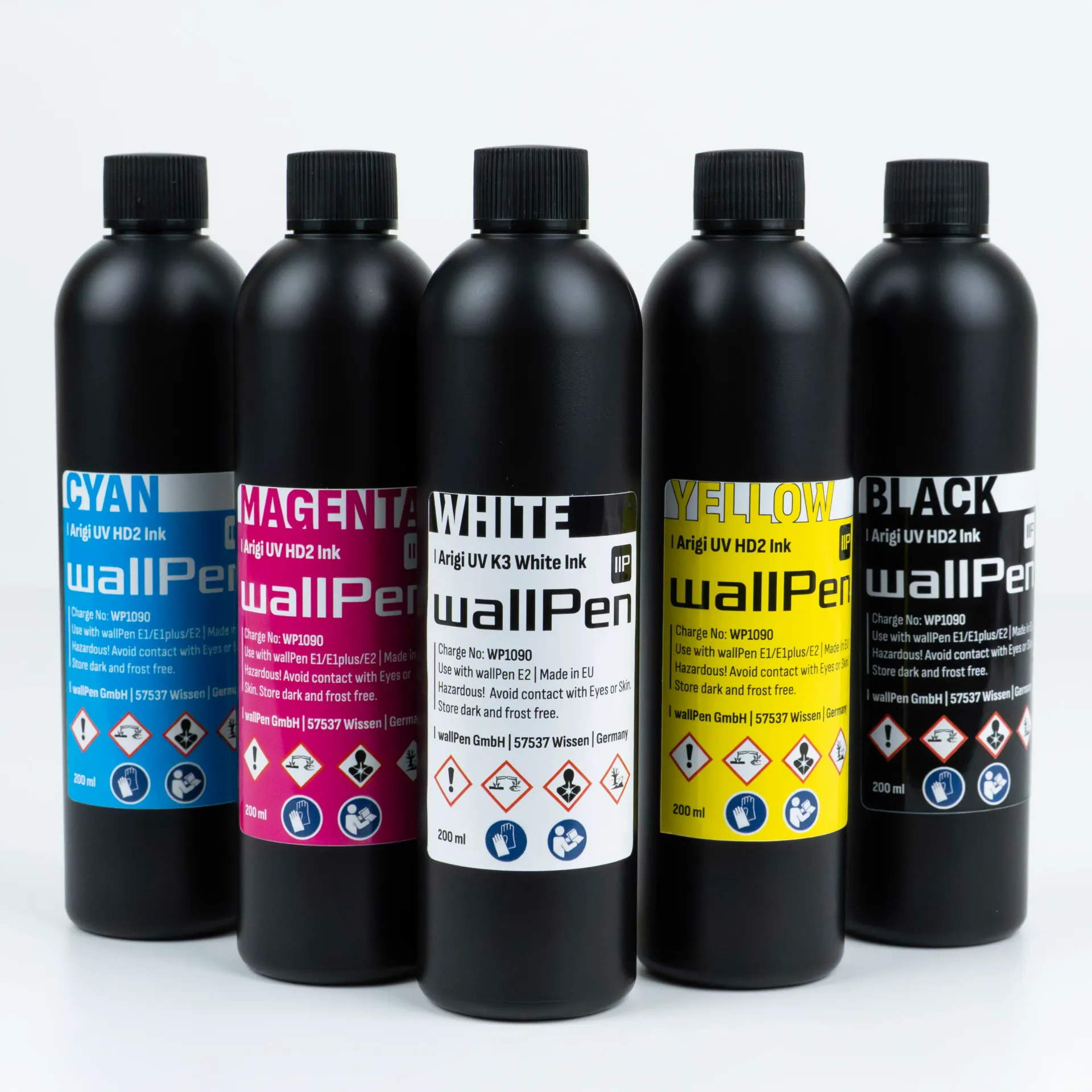 wallPen UV-inktset - 1000 ml (CMYKW)