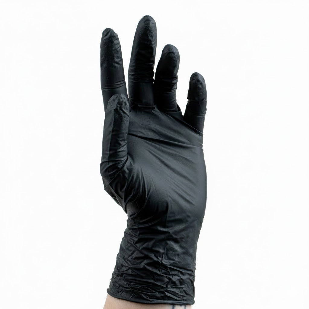 [60-0017-NEU] Gants nitrile noirs - 100 pcs